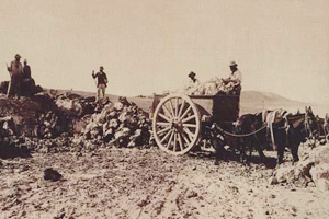 Extracción de salitre en Chile